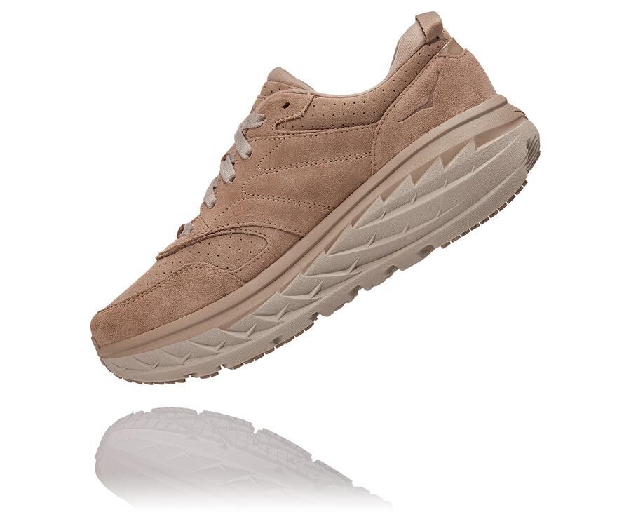 Zapatillas Asfalto Hoka One One Hombre - Bondi L Suede - Gris - UKD247506